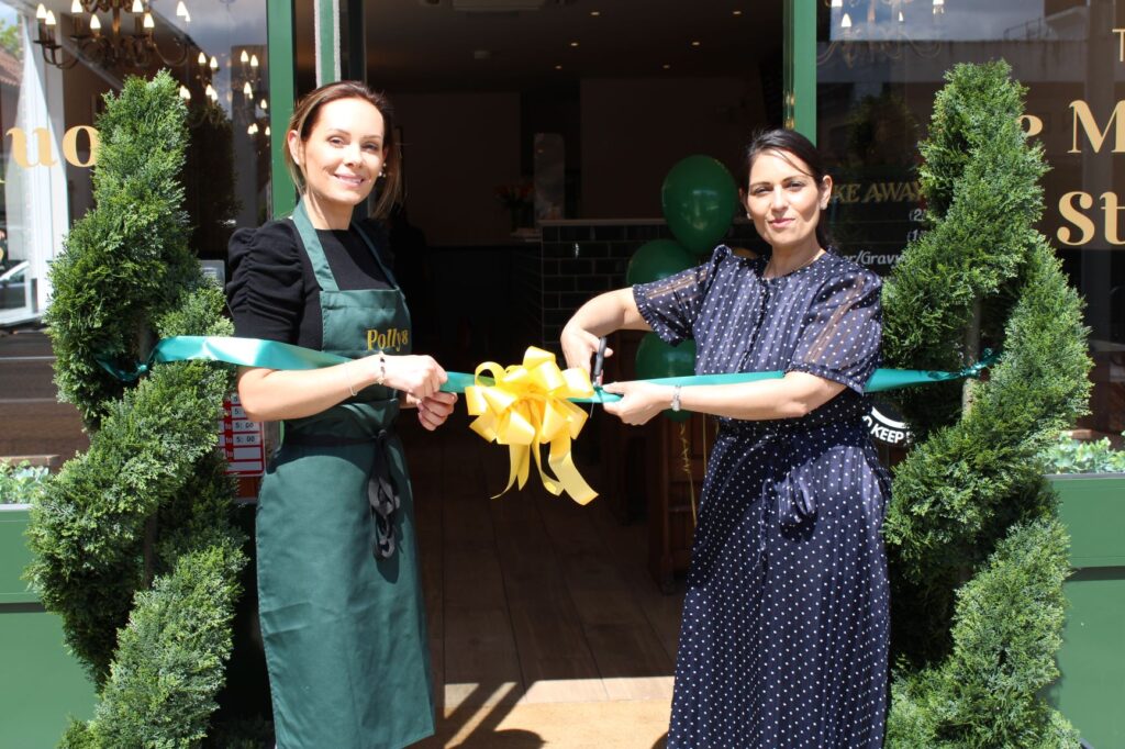 Priti opens new pie & mash restaurant at the Newlands Centre