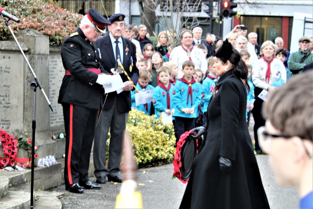 Witham MP leads ceremonial march for the fallen