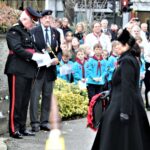 Priti Patel MP laying a wreath at the Witham War Memorial.