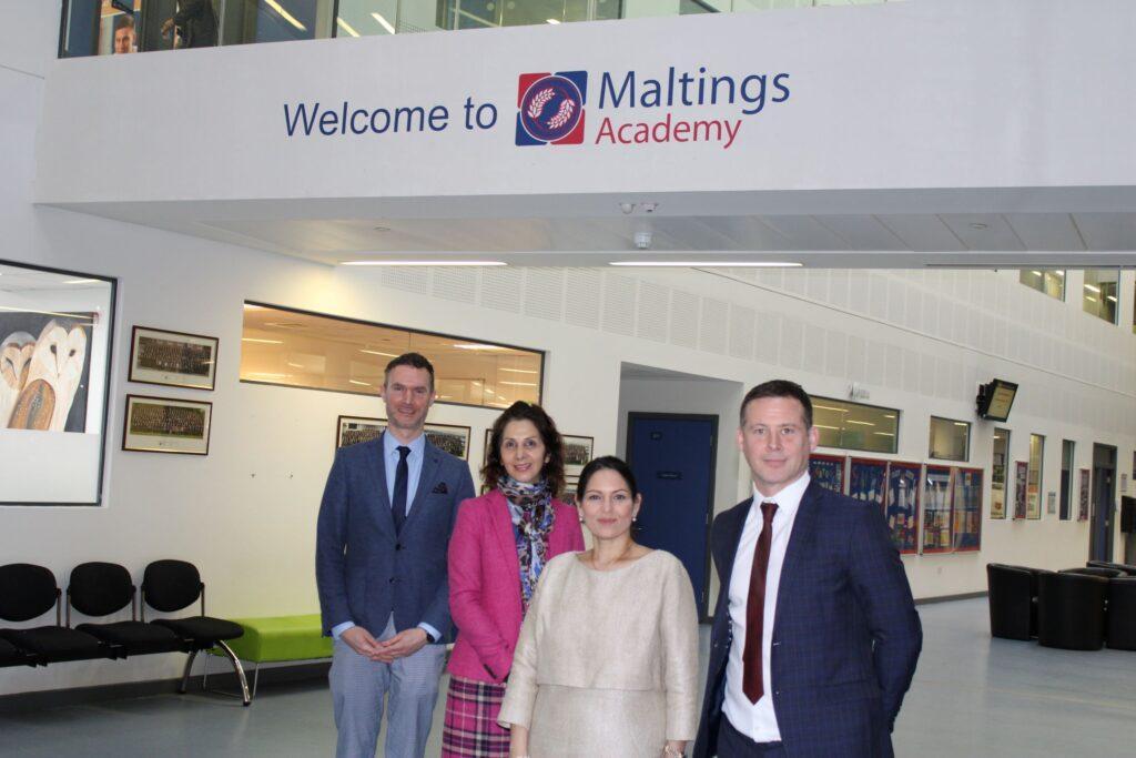Priti meets new Headteachers and gets quizzed by students at two Witham schools