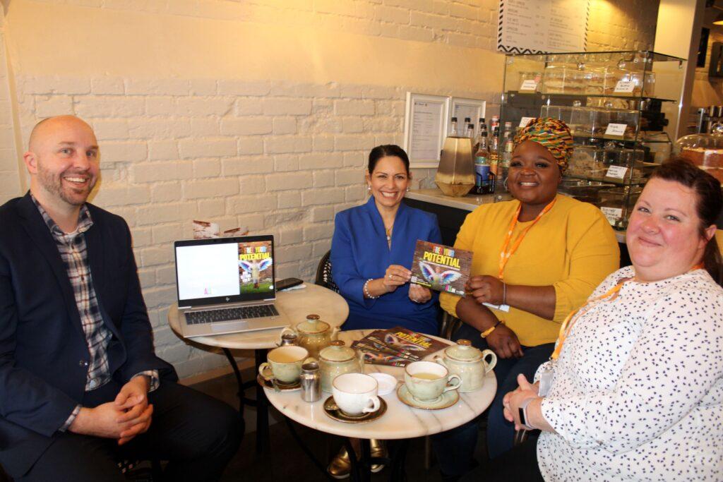 Priti meets up with Eastlight Community Homes to talk about their pioneering All In campaign