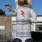 Powers Hall Academy’s giant astronaut, part of their Get Witham Reading ‘space’ theme.